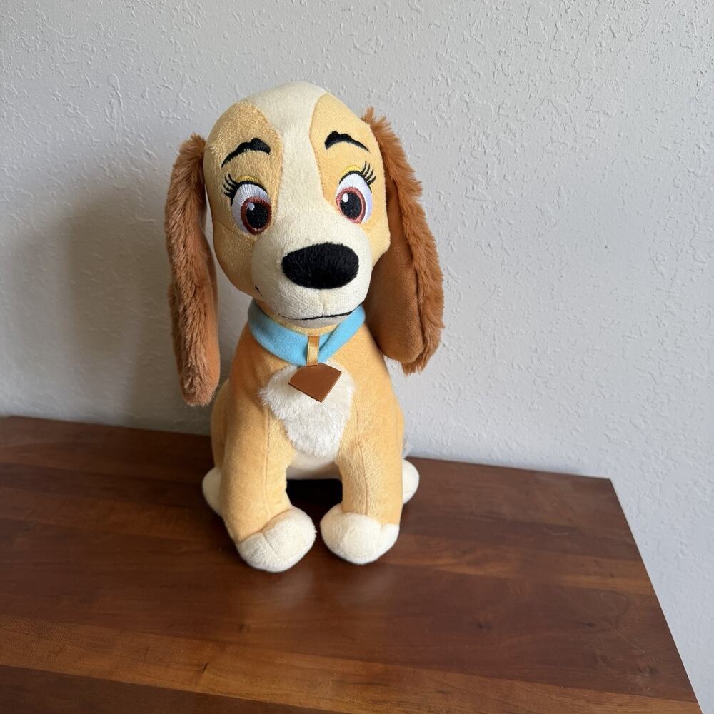 Disney Lady and the Tramp Dog Lady Plush Dog Stuffed Animal 12” Soft Toy Kidcore